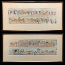 After Henry Alken and John Dean Paul, pair of comical coaching hand-tinted etching scenes (five