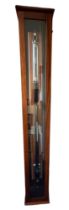 A scientific stick barometer in fitted case by F. Darton & Co. Height 125cm.