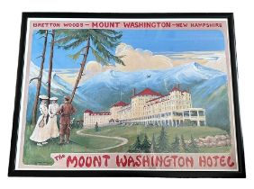 The Mount Washington Hotel (USA) framed poster "Bretton Woods New Hampshire", excellent in good plus