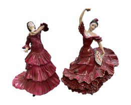 Coalport, Pair of Coalport A Passion for Dance limited edition figures, to include; ‘Flamenco’ CW434