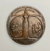 Geslellschaft der Freunde des Vaterlaendischen Schul-und erziehungs Wesens, 1805-1905 medallion