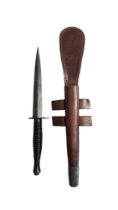 3rd Pattern Fairburn-Sykes Commando Fighting Knife6 3/4 inch, double edged, blued blade. Blued