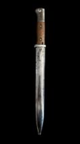 German, First World War, K98 “Butchers” Bayonet (saw back), by Rich. A. Herder Solingen. Saw removed