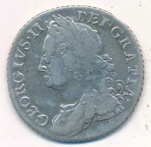 George II 1758 shilling