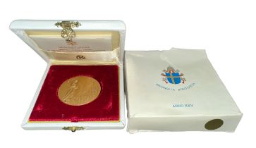 Vatican City 2003 Secretariat of State Official Annual 22ct Gold 44mm Medal of the Twenty-Fifth Year