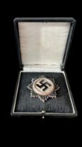 Germany, Second World War (WW2), Third Reich cased War Order of the German Cross in silver by C.F.