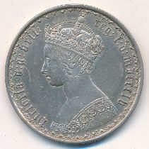 Queen Victoria 1855 Gothic florin