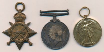 First World War – Captain Gerald Tudor – 1914-15 Star Trio awarded to CAPT. G. TUDOR. 1914-15 Star