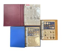 Mainly 20th Century pre-decimal coin collection in 3 albums, in variable condition with good