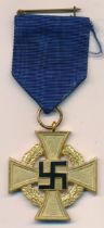 Germany, Third Reich, Faithful Service Medal for 40 Years’ Service. With ribbon.