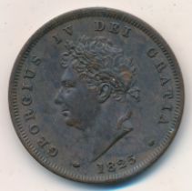 George IV 1825 penny, very fine.