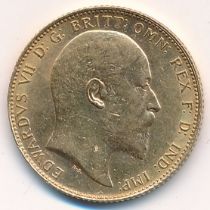 Edward VII 1903 full gold sovereign very fine.