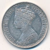 Queen Victoria 1852 Gothic florin