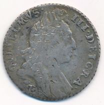 William III 1697 sixpence