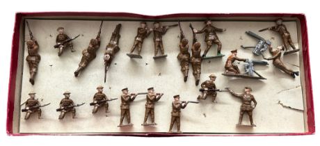 John Hill & Co WW1 British Infantry collection, generally good plus to good in good unnamed maroon