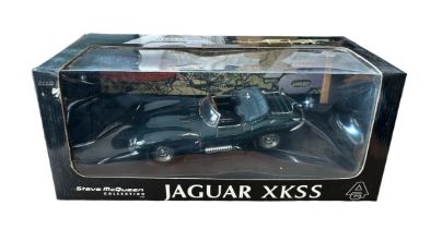 Autoart (Classics Division) 1/18th scale Steve McQueen Collection 1956 Jaguar XKSS green No.