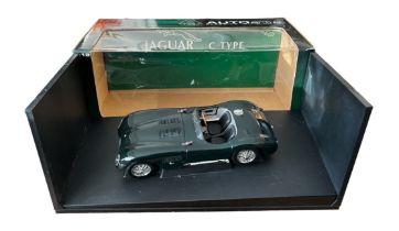 Autoart (Classics Division) 1/18th Jaguar C-Type No. 73500, generally excellent in excellent to good