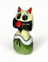 Lorna Bailey, Cat Bust, limited edition number 2/4. Signed Lorna Bailey to base. Height 13.5cm.