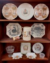 Queen Victoria, range of Victorian commemorative Royalty ceramic items to include; Queen Victoria 60