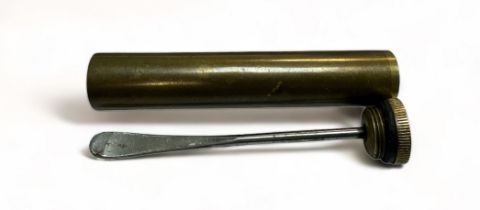 First World War, Lee Enfield EFD gun oiler. Length 9.5cm.