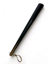 19th / 20th Century split / spliced wood truncheon. Long cylindrical truncheon, with the larger