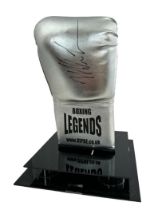 Mike Tyson, signed Mike Tyson Boxing Legends boxing glove with a certificate of authenticity