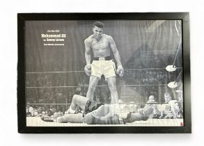 Boxing related, selection of five framed boxing related items including; Erik Morales vs Carlos
