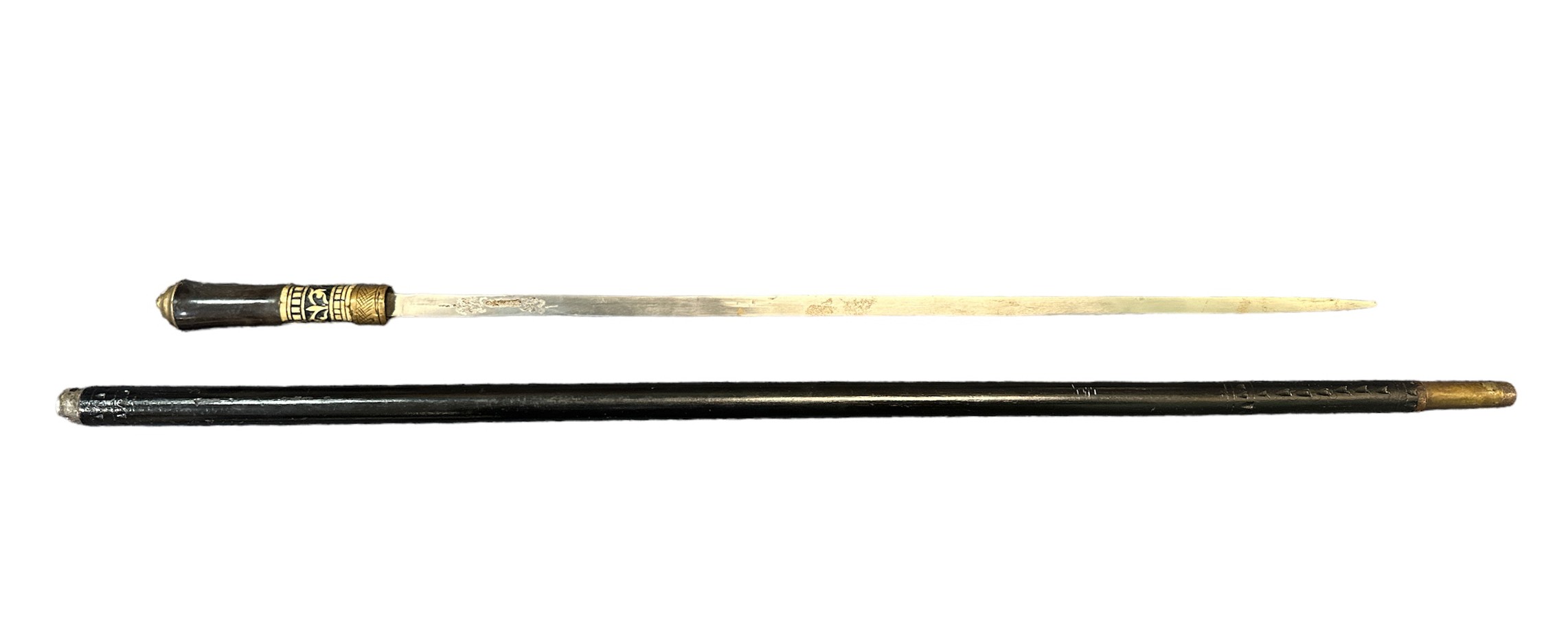 Late 19th/early 20th Century Indian sword stick - Image 3 of 3