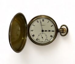 Robertson London Full Hunter pocket watch with gold plated Dennison case. AF.