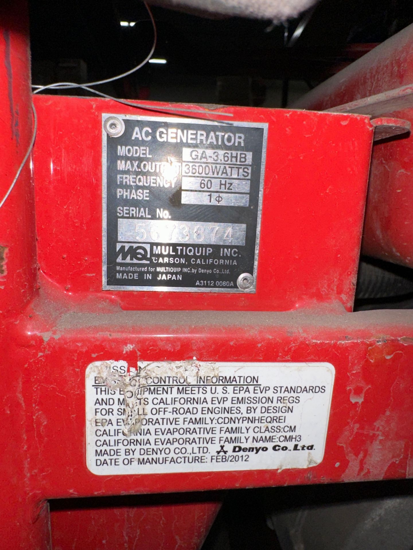 MQ 3600w Generator - Image 5 of 5