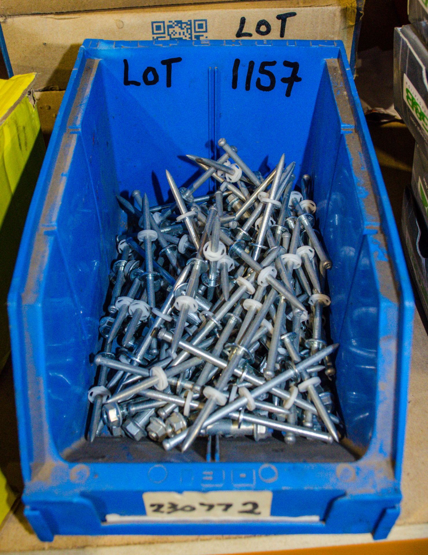 Bin of percussion nails ** New and unused **