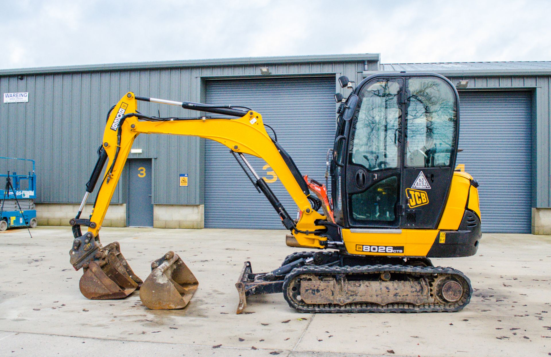 JCB 8026 CTS 2.6 tonne rubber tracked mini excavator Year: 2019 S/N: 2761110 Recorded Hours: 1332 - Image 8 of 24