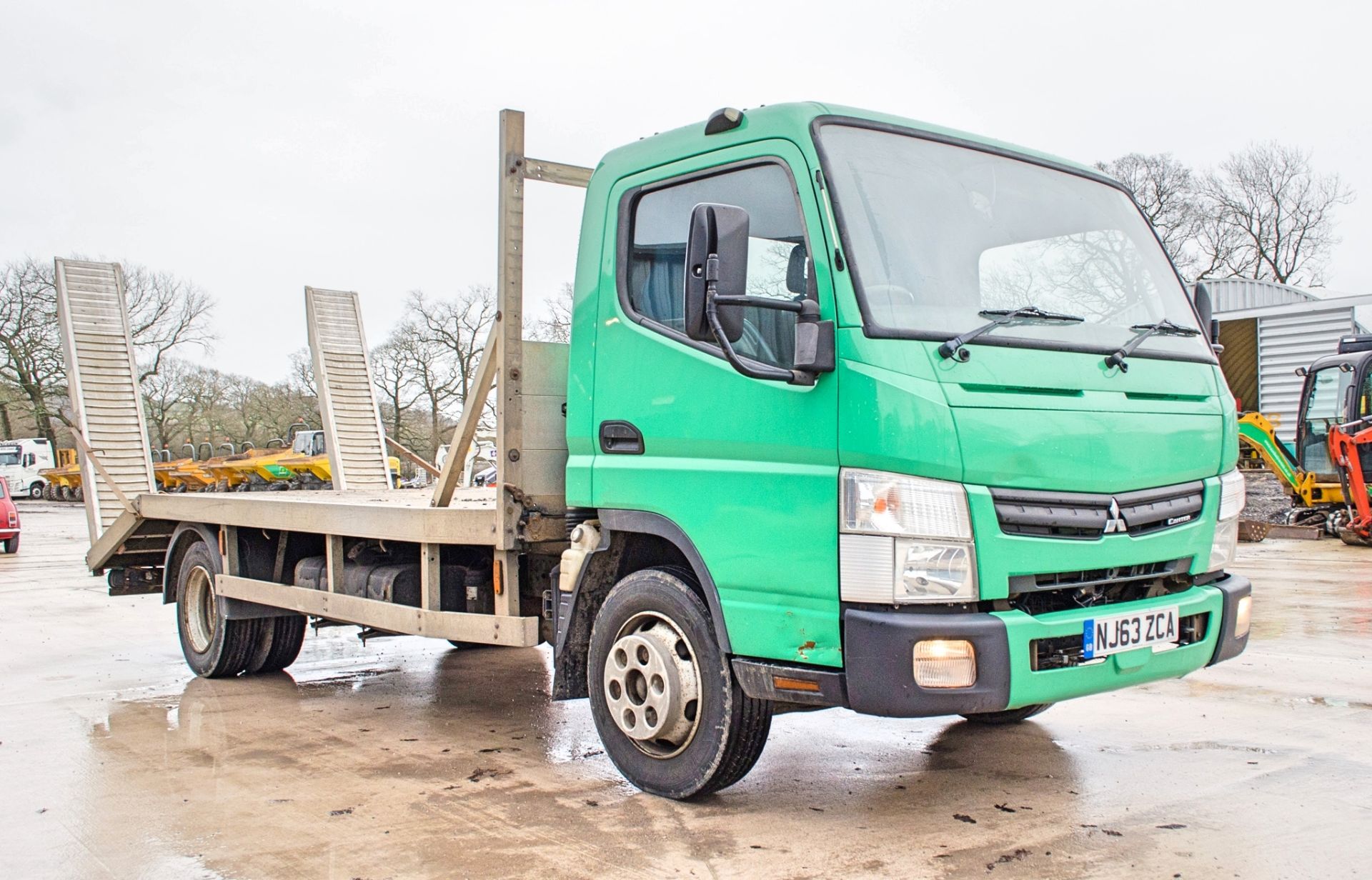 Mitsubishi Canter 7C15 7.5 tonne beaver tail plant lorry Registration Number: NJ63 ZCA Date of - Image 2 of 24