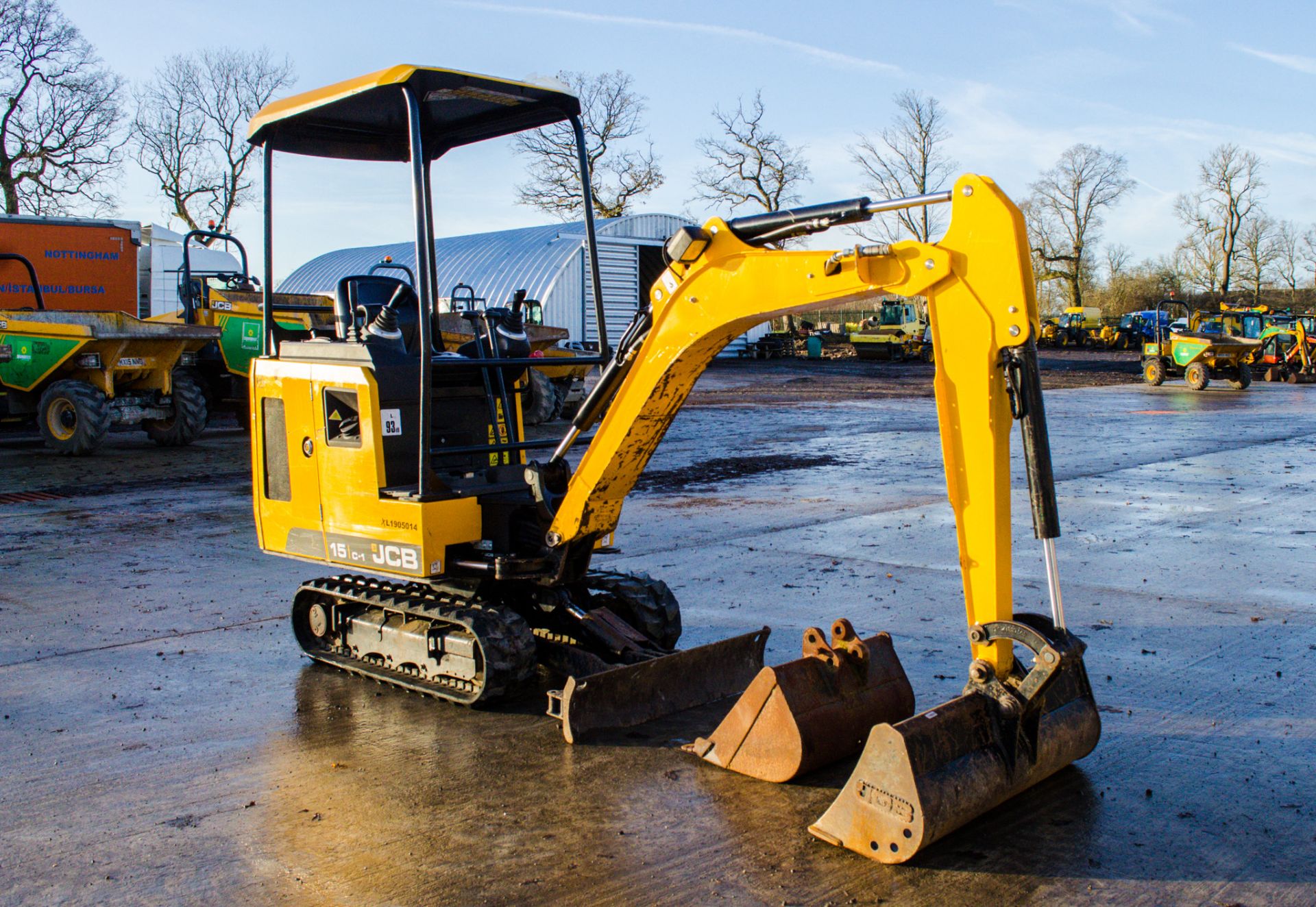 JCB 15C-2 1.5 tonne rubber tracked mini excavator Year: 2019 S/N: 2710250 Recorded Hours: 901 piped, - Image 2 of 22