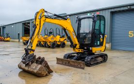 JCB 8026 2.6 tonne rubber tracked mini excavator Year: 2019 S/N: 2913759 Recorded Hours: 1640 piped,