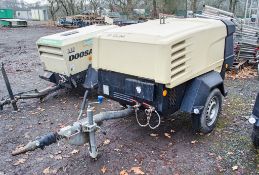 Doosan 741 diesel driven fast tow mobile air compressor Year: 2014 S/N: 432571 Recorded Hours: