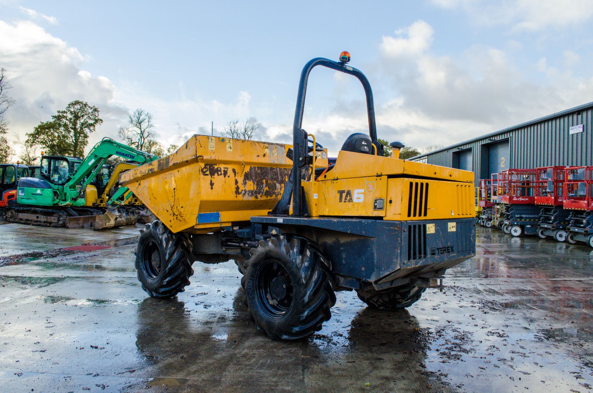 Terex TA6 6 tonne straight skip dumper Year: 2015 S/N: 7596 Recorded hours: 1633 2107 - Image 4 of 21