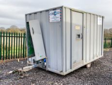12 ft x 8 ft steel anti vandal mobile welfare site unit Comprising of: Canteen area, toilet &
