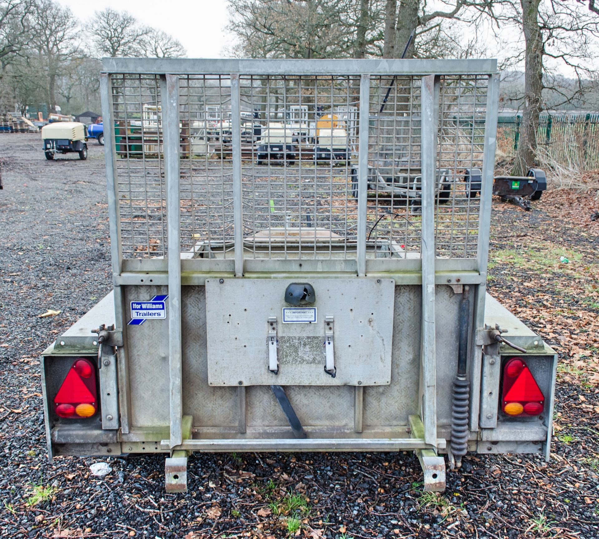 Ifor Williams GX84 8 ft x 4 ft tandem axle plant trailer S/N: 515030 22130160 - Image 4 of 4