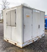10 ft x 6 ft steel anti vandal welfare site unit Comprising of canteen area, toilet & generator room