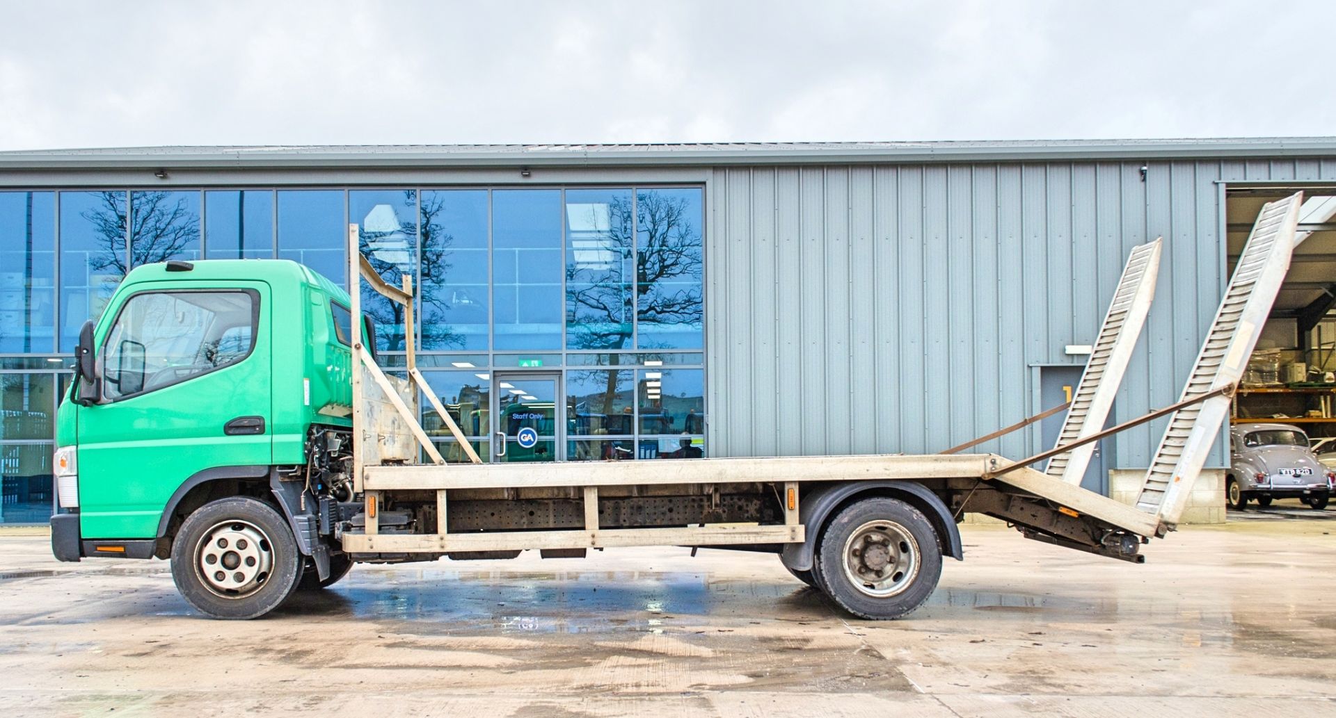 Mitsubishi Canter 7C15 7.5 tonne beaver tail plant lorry Registration Number: NJ63 ZCA Date of - Image 7 of 24