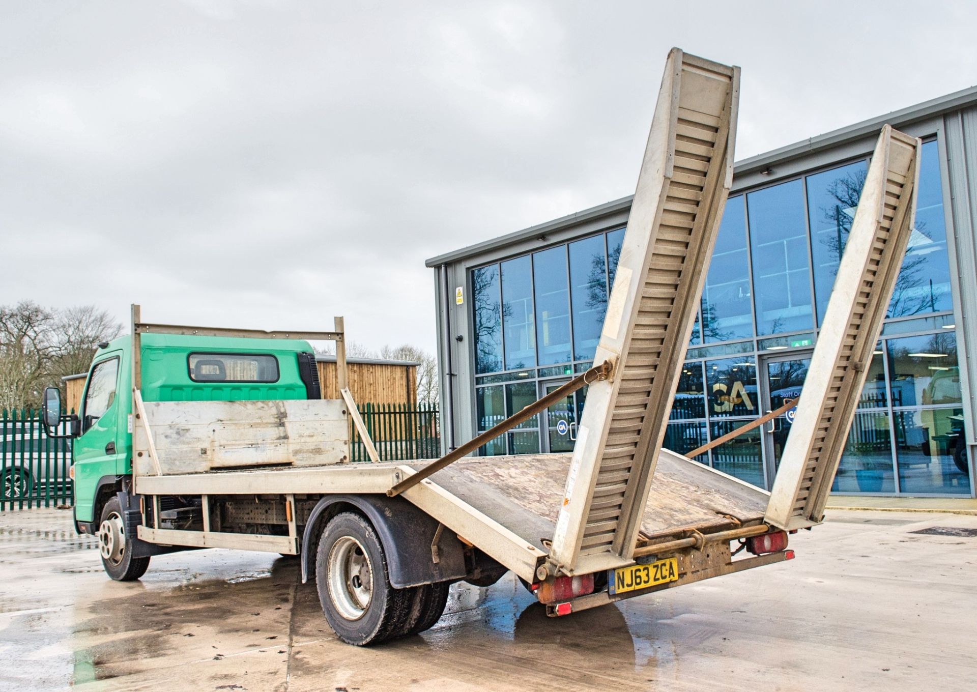 Mitsubishi Canter 7C15 7.5 tonne beaver tail plant lorry Registration Number: NJ63 ZCA Date of - Image 4 of 24