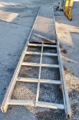 Aluminium staging board approx. 20 foot long STA951
