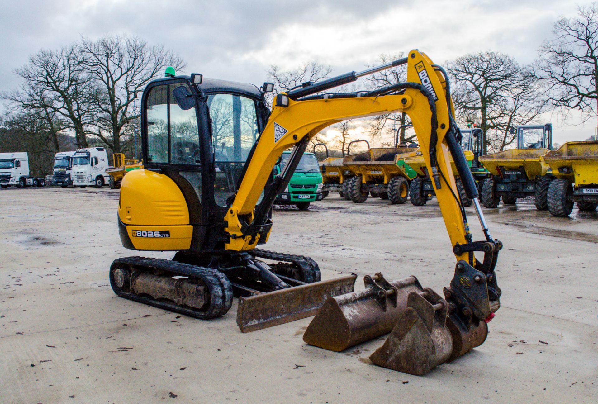 JCB 8026 CTS 2.6 tonne rubber tracked mini excavator Year: 2019 S/N: 2761110 Recorded Hours: 1332 - Image 2 of 24