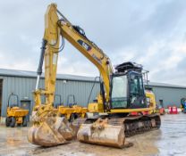 Caterpillar 313F LGC 13.8 tonne steel tracked excavator Year: 2017 S/N: CAT0313FVGJD10187 Recorded