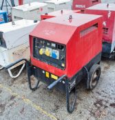 Mosa GE6000 SX/G5 6 kva diesel driven generator Year: 2016 Recorded hours: 3628 1604-0195