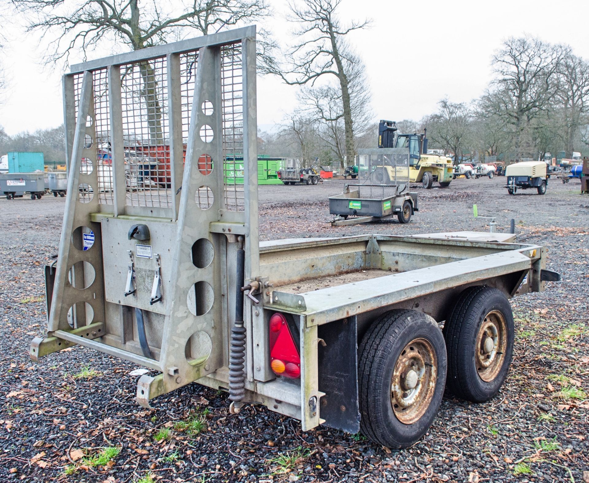 Ifor Williams GX84 8 ft x 4 ft tandem axle plant trailer S/N: 515030 22130160 - Image 2 of 4