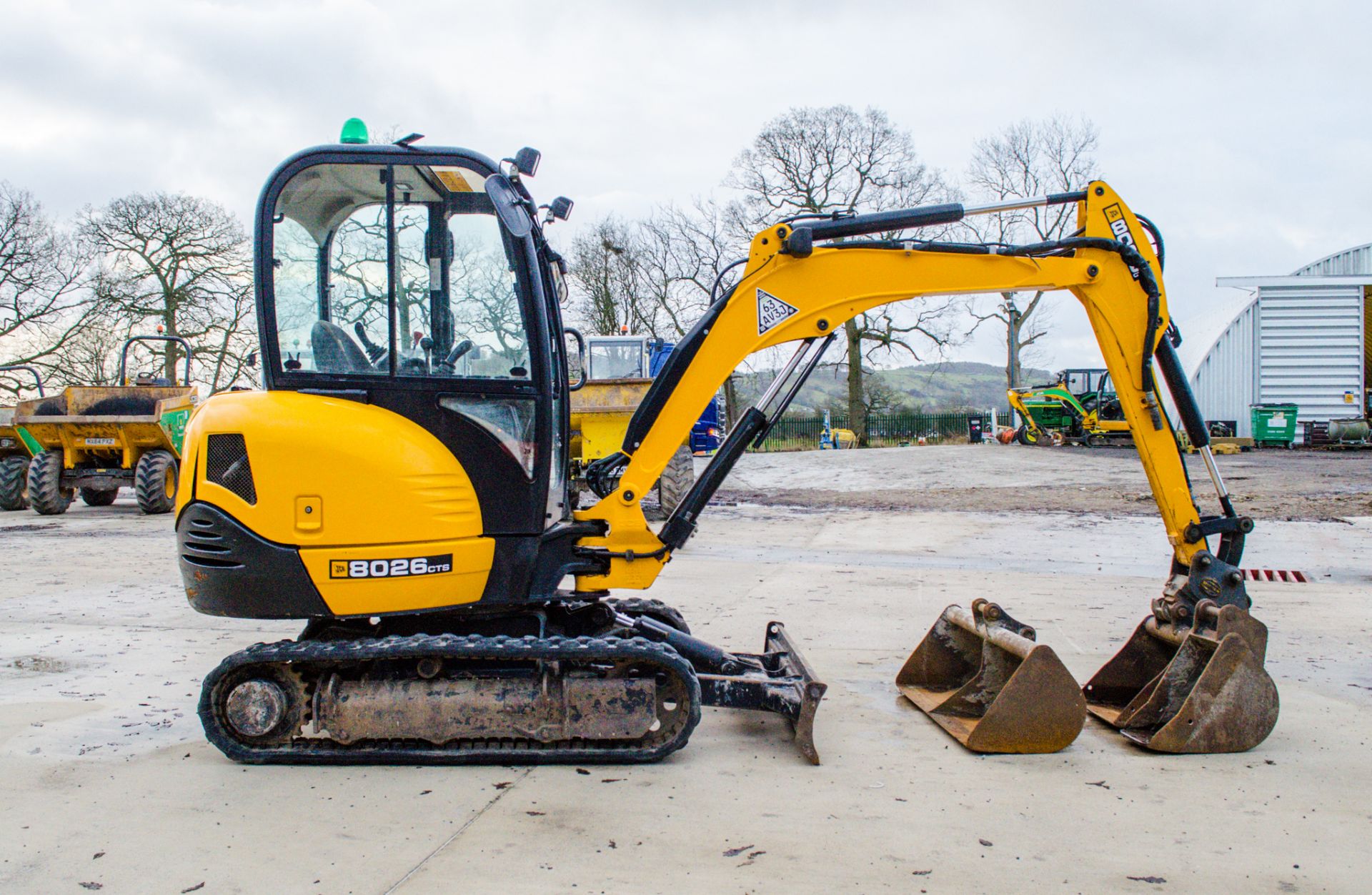 JCB 8026 CTS 2.6 tonne rubber tracked mini excavator Year: 2019 S/N: 2761110 Recorded Hours: 1332 - Image 7 of 24