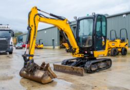 JCB 8026 2.6 tonne rubber tracked mini excavator Year: 2019 S/N: 2761062 Recorded Hours: 1934 piped,