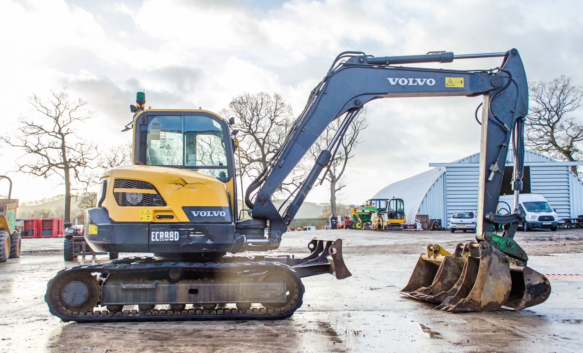 Volvo ECR 88D 9 tonne rubber tracked midi excavator Year: 2016 S/N: 211559 Recorded Hours: 5442 - Image 7 of 23